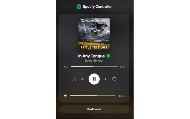 Spotify-Web Playback Controller mini-player